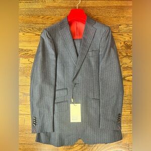 Men’s Suit Supply - Sienna Blue Stripe Suit - Size 38R